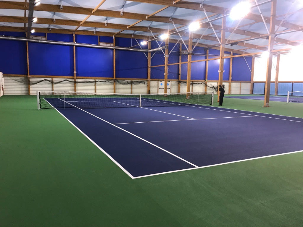 Court de tennis en résine finalisé avec succès par ADN SOL