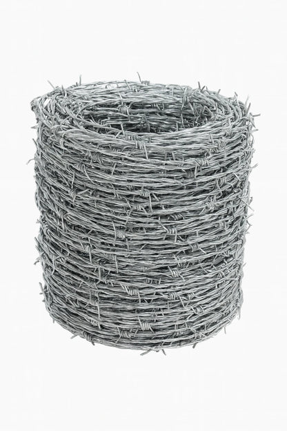 Fil barbelé galvanisé 100 mètres pour clôture anti-intrusion et sécurité périmétrique