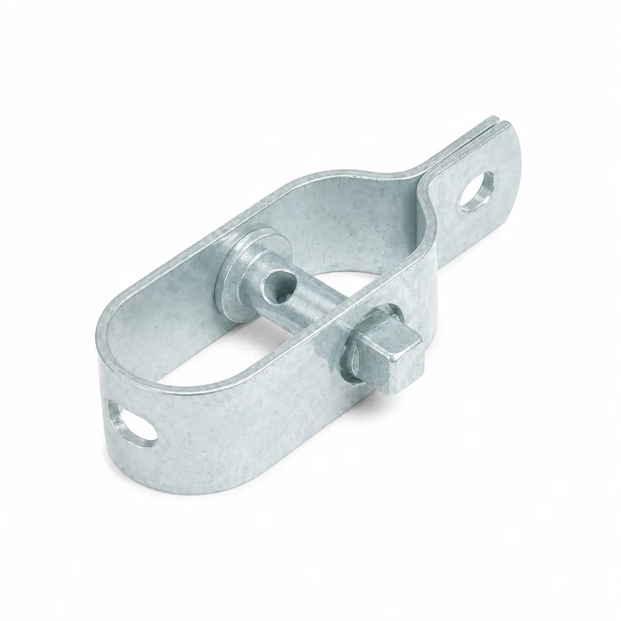 Tendeur pour grillage en acier galvanisé argenté, d’une longueur de 90 mm, équipé d’une tige de serrage Ø14 mm. Ce raidisseur robuste permet de tendre efficacement le fil de tension d’un grillage souple, d’une clôture de jardin, d’un enclos ou d’un fil barbelé.